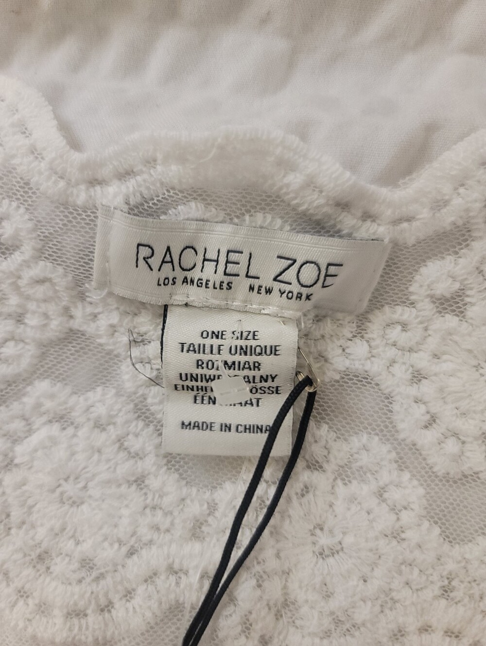 NWT Rachel Zoe Boho White Lace Crochet Duster Vest - Women's One Size - Picture 9 of 10